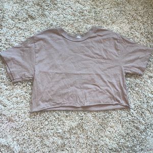 GARAGE: Tan Crop Top